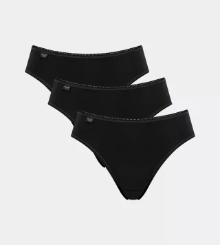 sloggi - sloggi 24/7 Cotton Tai C3P schwarz - Gr. - 38