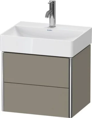 Duravit XSquare Waschtischunterbau wandhängend Stein Grau Seidenmatt 484x390x397 mm - XS430509292 XS430509292