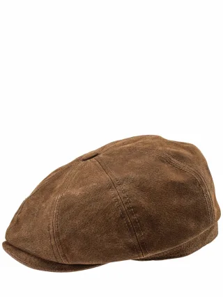 Stetson Herren Rustikaler Schieber Braun 100 % Schweinsleder