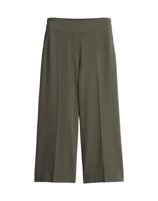 Opus - Wide Culotte aus Viskosekrepp - Misha crepe grün - Gr. - 36