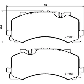 Hella Bremsbel?ge vorne Audi A6 A7 A8 Q7 Q8 VW Touareg