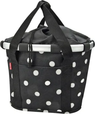 KLICKfix Reisenthel Bikebasket Lenkertasche mit Aluminumrahmen Black Dots