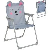 relaxdays Campingstuhl Kinder Klappstuhl mit Motiv (1 St), Maus