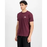 Alpha Industries Rundhalsshirt BASIC T SMALL LOGO Baumwolle, regular fit