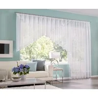 OTTO home Kuvertstore Eby (1 St), Kräuselband, transparent, Satin, Gardine, Fertiggardine, transparent
