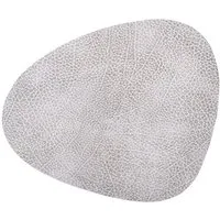 LIND DNA Platzset HIPPO Tischset Curve L white-grey 37 x 44 cm, Table Mat Curve L Hippo White-Grey