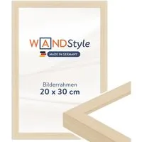 WANDStyle Bilderrahmen H950, Natur-Optik Bilderrahmen 20x30 Holz, Moderner Fotorahmen 20x30 cm