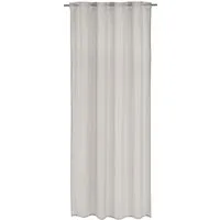 ELBERSDRUCKE Vorhang Gardine mit verdeckten Schlaufen Unisono grau 255 x 140 cm (1 St), Multifunktionsband, halbtransparent, Polyester, einfarbig, grafisch, modern