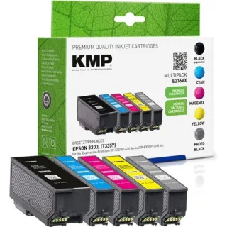 KMP E216VX Multipack BK/PBK/CMY kompatibel mit Epson T3357 XL