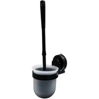 Ridder Badaccessoire-Set WC-Bürsten Garnitur VaccumCap Ela schwarz ca. 100 x 365 x 135 mm