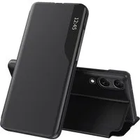 FITSU Handyhülle Handytasche für Samsung Galaxy S25 Edge Hülle Flipcase Cover 6,7 Zoll, Schwarz Klapphülle Bookcase Etui