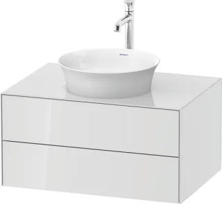 Duravit White Tulip Konsolenwaschtischunterbau wandhängend Weiß Hochglanz 800x550x408 mm - WT4985085 WT498508585
