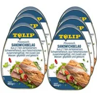 TULIP Wurstkonserve Sandwichbelag aus Schweinefleisch Frühstücksfleisch 450 g, 450 g