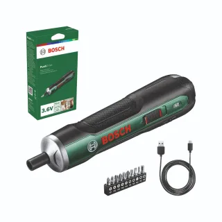 Bosch Akku-Schrauber PushDrive, 10x Standard-Schrauberbits - 06039C6002