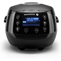 Reishunger Reiskocher Digital – 1,5 L – Multikocher – 12 Programme – Keramikbeschichtung, 860 W, Timer- und Warmhaltefunktion, 7-Kochphasen-Technologie, LED-Display