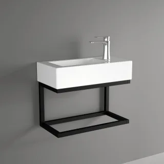 Neuesbad Badmöbel-Set (Waschtisch und Konsole), Breite: 380mm, Tiefe: 190mm NB1STD381001