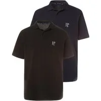 JP1880 Poloshirt Poloshirts Basic 2er-Pack Piqué gekämmte Baumwolle (2-tlg)