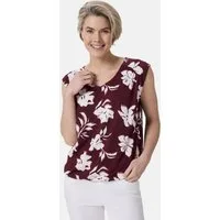 STOOKER WOMEN Shirttop VEGA Print Top Blusentop Regular Fit für Damen