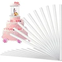 FELIXLEO Tortenständer 30er Tortenstützen 24cm Wiederverwendbar Kuchenstützen Mehrstöckig, (60-tlg)