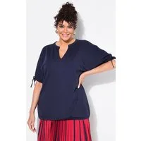 Ulla Popken Sweatshirt Sweatshirt Oversized Tunika-Ausschnitt Halbarm