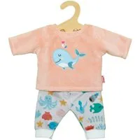 Heless Puppenkleidung Flauschiger Pyjama Wal Bobby Größe 28-35cm