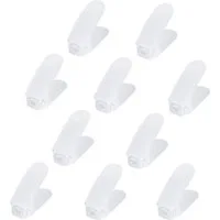 FIVMEN Schuhstapler Einstellbare Schuhregale Schuhhalter Set, 3 höhenverstellbar, Platzsparend, Weiß/Schwarz/Grau