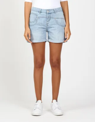 GANG - 94BO SHORTS - loose fit midblu wash - Gr. - 26