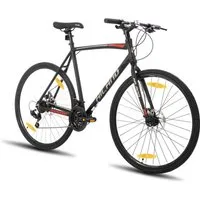 HILAND Rennrad 28 Zoll Rennrad 700C Trekkingrad Rennrad für Damen und Herren, Aluminiumrahmen mit 21 Gang-Schaltung, Scheibenbremse