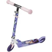 Disney Frozen Tretroller Disney Frozen Kinderroller Anna & Elsa lila klappbar höhenverstellbar, klappbar, einklappbare Griffe, ABEC-7 Kugellager, 120 mm PU-Rollen