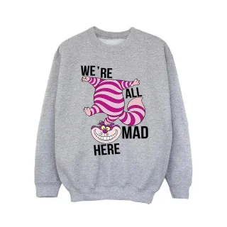 Disney - "Alice In Wonderland All Mad Here" Sweatshirt für Mädchen (Grau)