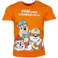 PAW PATROL Print-Shirt Paw Patrol Chase Marshall Kinder Jungen kurzarm T-Shirt Shirt 100% Baumwolle, Gr. 98 bis 128