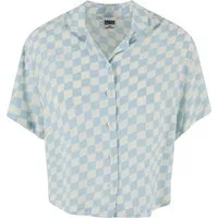 URBAN CLASSICS Kurzarmshirt Urban Classics Damen Ladies Resort Shirt (1-tlg)