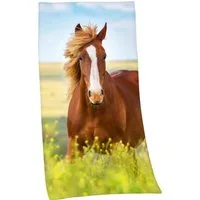 Herding Strandtuch Strandtuch "Pferd", Baumwolle, Velours Motiv