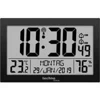 technoline Funkwanduhr WS 8016 (mit Temperatur- und Luftfeuchteanzeige)
