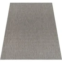 KADIMA DESIGN Teppich Unifarben Wohnzimmer schmutzabweisend Teppich Kurzflor, Läufer, Höhe: 4 mm, 100% Polypropylen, Rücken aus Polypropylen, Läufer, 80x150cm, Hellgrau
