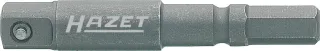 HAZET Schlag- Maschinenschrauber Adapter, Sechskant ISO 1173-A 5,5 , Vierkant 6,3 mm (1/4 Zoll) - 8508S-1
