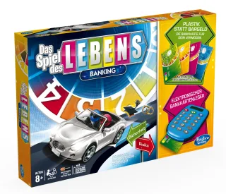 Hasbro A6769100 - Spiel des Lebens Banking Familien-Brettspiel deutsche Version