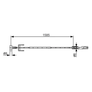 Metzger Handbremsseil mitte 1987482145 Nissan Primastar Opel Vivaro Renault Trafic