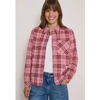 CECIL Langarmbluse Cordbluse mit Karomuster