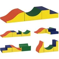 AIYAPLAY chaumstoff Bausteine Kinder 3 Stück Klettern Spielbausteine, (Großbausteine, 3 St., Baby Riesenbausteine), Bauklötze Kunstleder Mehrfarbig