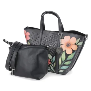 Fräulein Frida Mini-Shopper Set - Gr.  - Schwarz - Synthetik