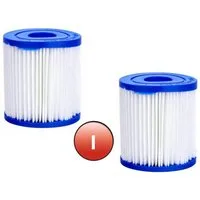 Bestway Pool-Filterkartusche Typ I, Zubehör für Flowclear™ Filterpumpe (1.249 l/h), 2er- Set