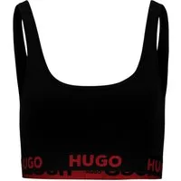 HUGO Bralette Bralette Sporty Logo (1-tlg) mit umlaufendem Markenschriftzug am Unterbrustband