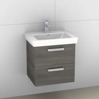 Artiqua 414 Waschtischunterschrank für Subway 2.0 7113F5, 7113F7 Graphit Struktur quer, 414-WU2L-V61 414-WU2L-V61-7098-401