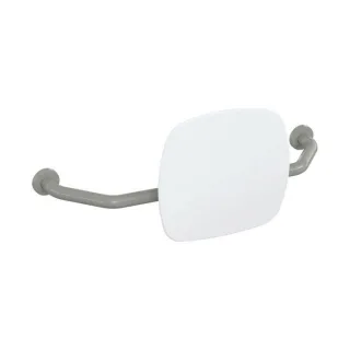 Hewi 801 Rückenstütze 801.51.917195 Wandabstand 230mm, Lehne signalweiß, felsgrau