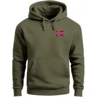 Neverless Hoodie Hoodie Herren Norway Flag Kapuzensweatshirt Norwegen Flagge