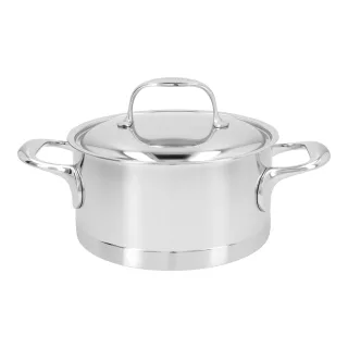 Demeyere Atlantis 7 Bratentopf mit Deckel 18 cm, 18/10 Edelstahl