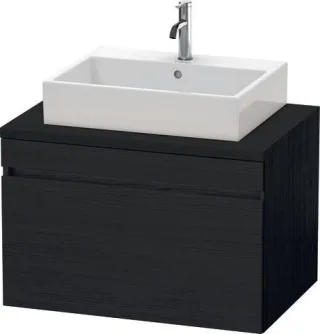 Duravit DuraStyle Konsolenwaschtischunterbau wandhängend Eiche Schwarz Matt 800x548x512 mm - DS53120 DS531201616