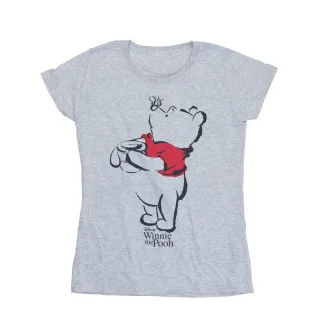 Disney - "Winnie The Pooh Drawing" T-Shirt für Damen (Grau)