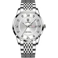 ibettertec Quarzuhr Quarzuhr, Herren-Armbanduhr, Multifunktionsuhr HerrenUhr, (Quarz Uhr mit Edelstahl Armband), Quarzuhr Multifunktionsuhr Armbanduhr, Chronograph Herrenuhr